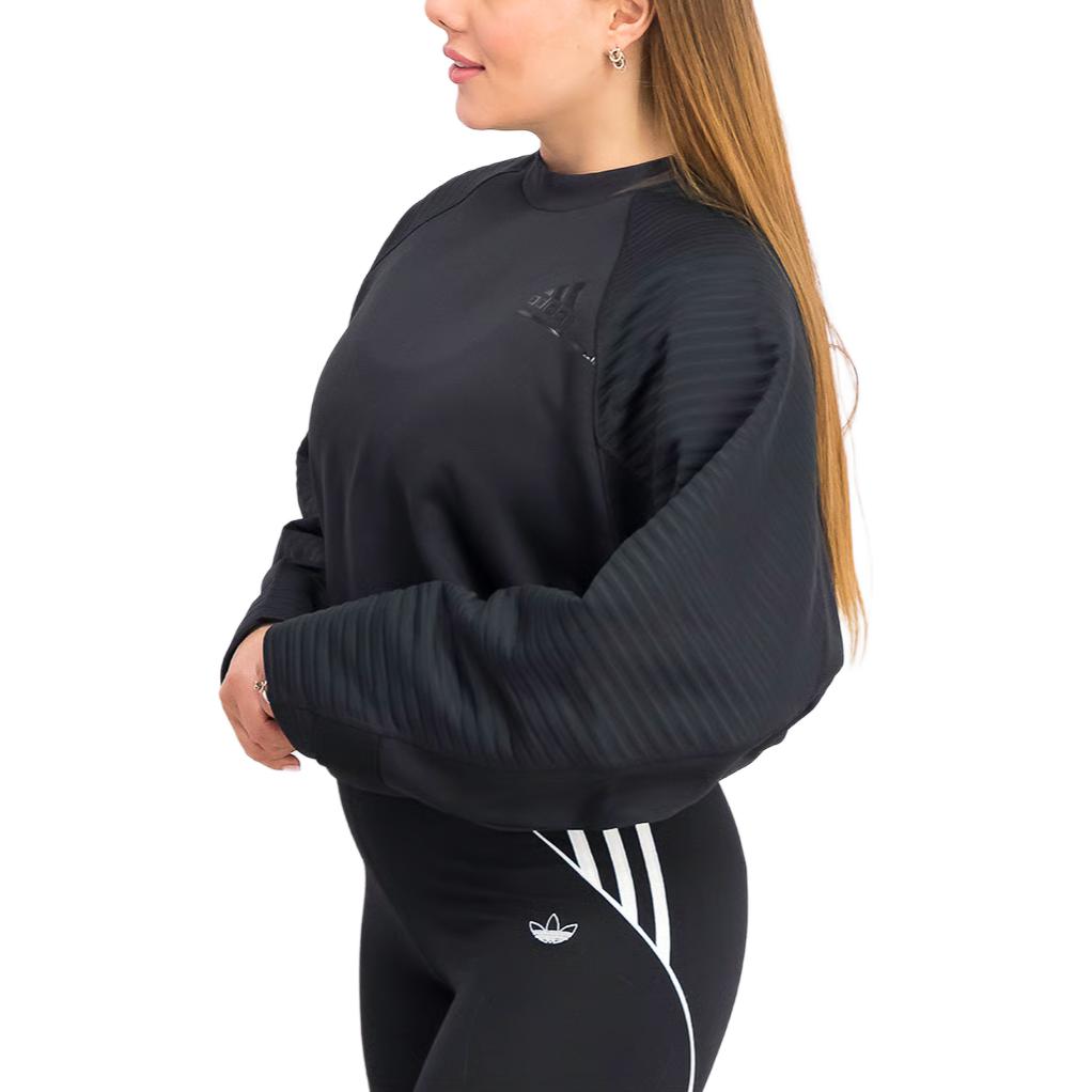 Adidas Sportswear Zne Cold Rdy Athletics Crew Neck Long Sleeve Sweatshirt Women Sweatshirt Black FS2385