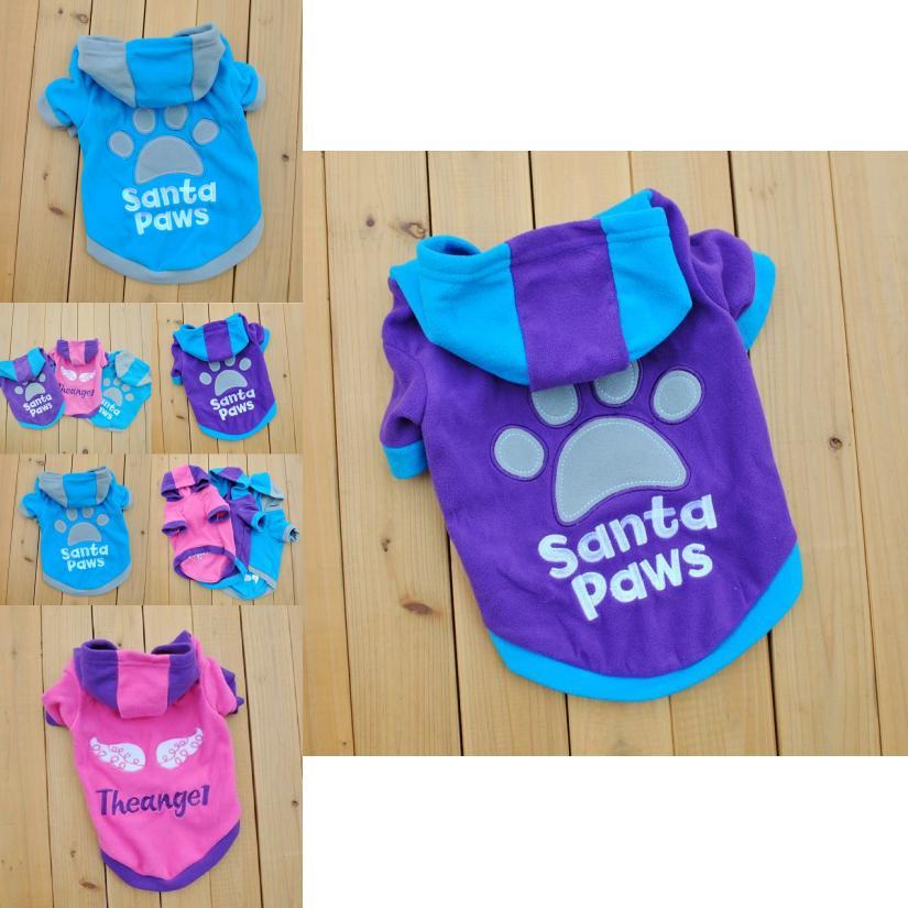 Soft Dog Pet Winter Warm Cute Pajamas Hooded Puppy Clothes Coat Jumpsuit