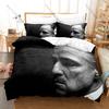 Cool Icon Godfather Portrait Graphic Bedroom Decor Bedding Duvet Cover + 2 Pillowcases Classic Movie Fan Room Decor