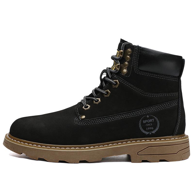 

Большие размеры осень-зима первый слой коровьей кожи с флисовой подкладкой новые туфли-лодочки для отдыха для пары рабочие туфли из ревеневой кожи 45