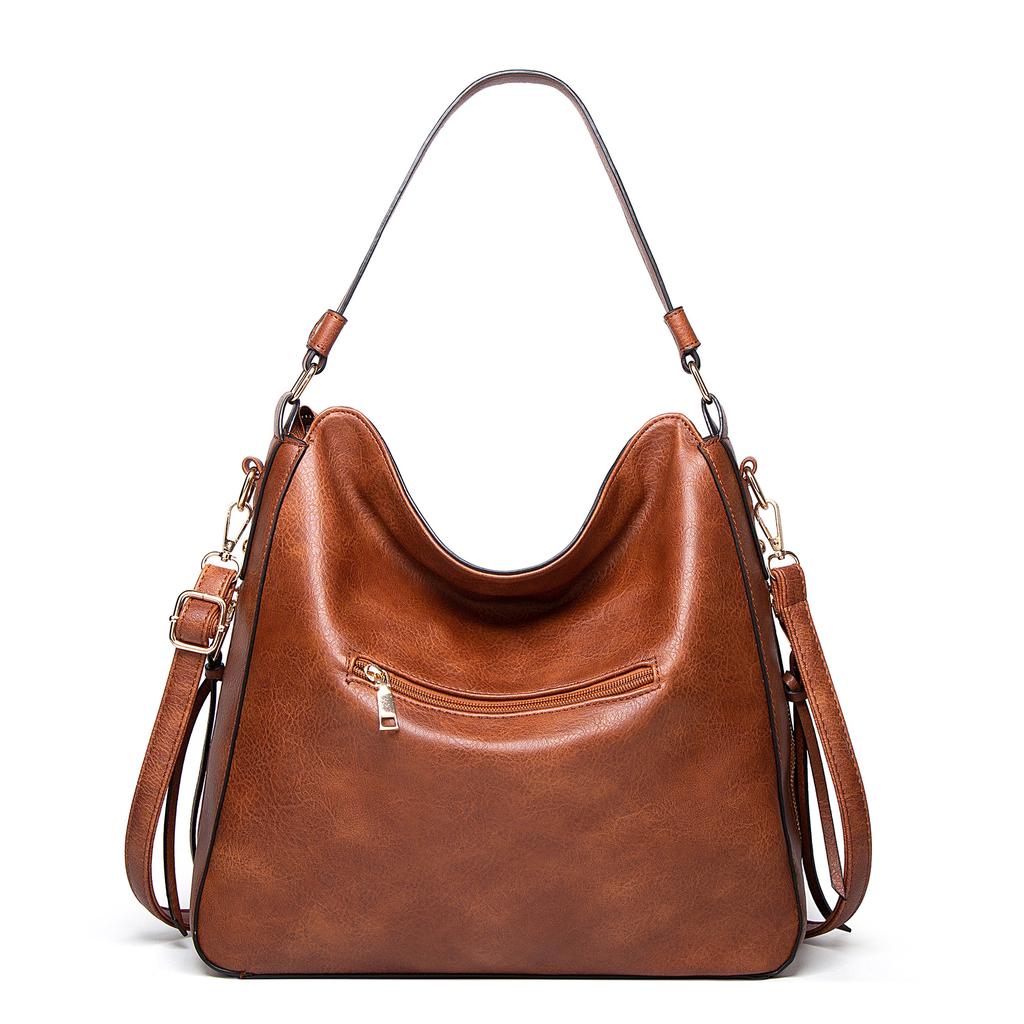 Neue Taschen Herbst Neue Damen Tasche Tragbare Schulter Umhängetasche PU Damen Tragetasche Große Kapazität Tasche