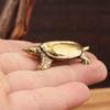 Retro Messing Schildkröte Ornament Statue Metall Tier Skulptur Home Büro Dekoration Ornament Tee Haustier Handwerk