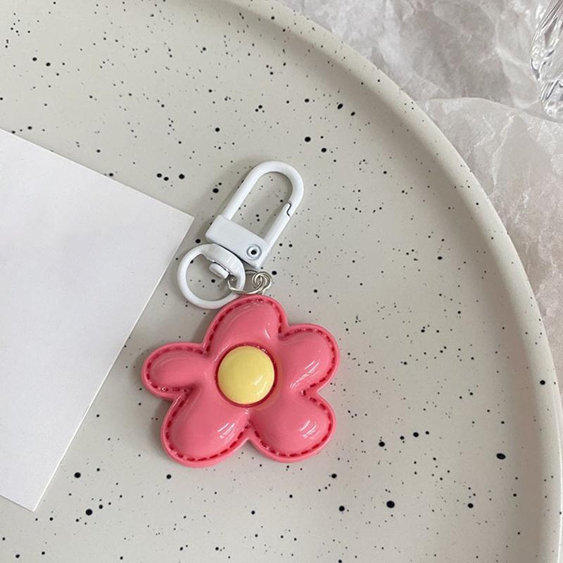 1PC Flower Keychain Decoration Plastic Gift DIY Design Pendant Creativity Lobster Buckle Party Keychain Marker