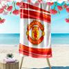 Soft MUFC Blanket Print Beach Towel, Large Soft Quick Dry Towel for Beach Camping Swimming