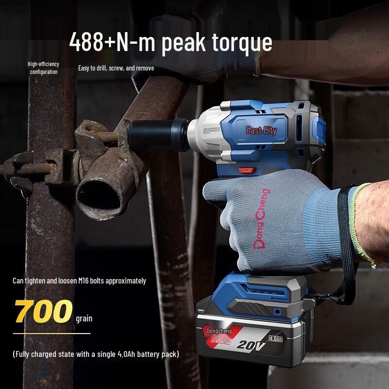 Dongcheng Cordless Brushless Impact and Ratchet Wrenches CN Plug (adapter Included)
