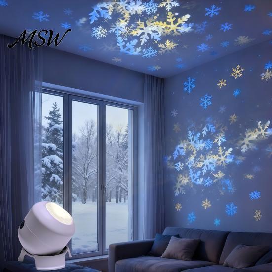 Wall And Ceiling Projection Lamp Star Projector Night Light with 360 Degree Rotating, Ocean Mood for Bedroom, Dynamic LED Sky Adjustable Focus Dimming