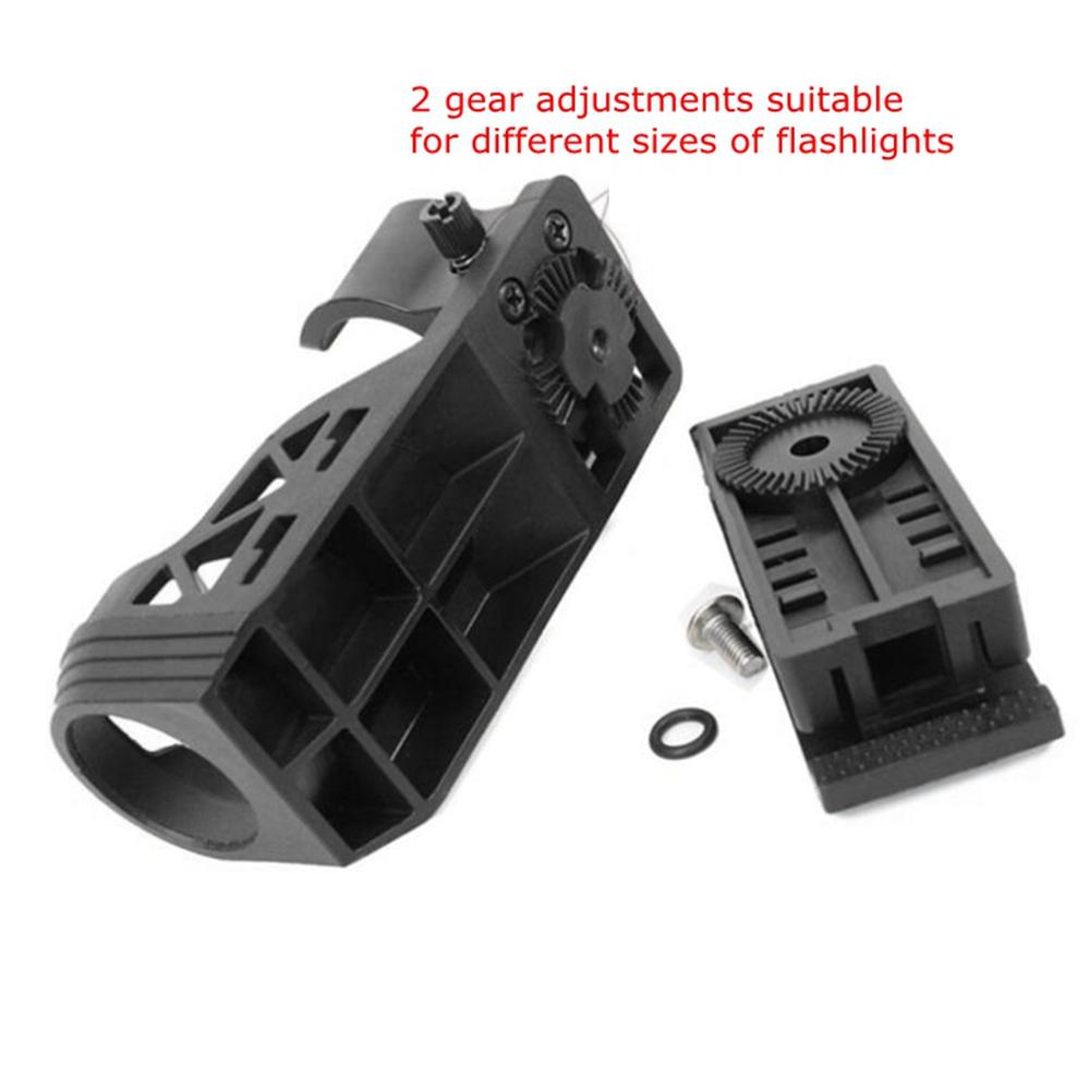 Tactical 360° Rotating Flashlight Holster with Lever Side Lock System Set General Torch Set Plastic Torch Set Set Quick Unplug