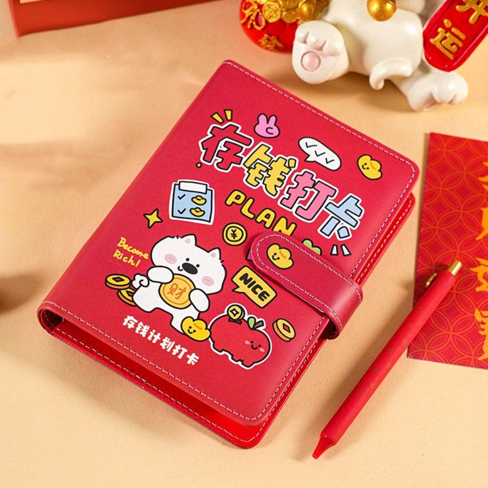 Handbook Saving Money Binder Wallet Storage Account Book Detachable Budget Binder with Lock Family