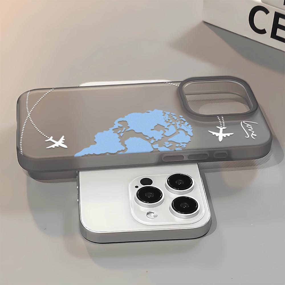 Global Aviation Phone Case For Iphone 17 17air 16 15 14 13 12 11 8 7 Pro Max Mobile Protective Case Soft Funda Cover