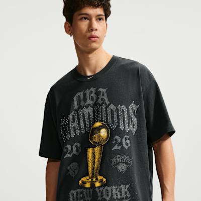 Nike T Shirts Unisex Total Champion T Shirt Crew Neck S
