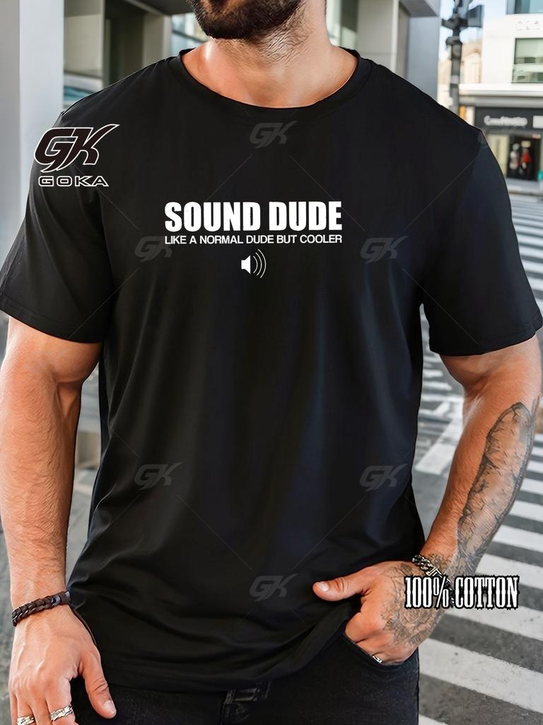 Men's T-Shirt 100% Cotton Summer Casual Soft Creative Letter Print Round Neck Fashion Short Sleeve T-Shirts 2025 New Tees