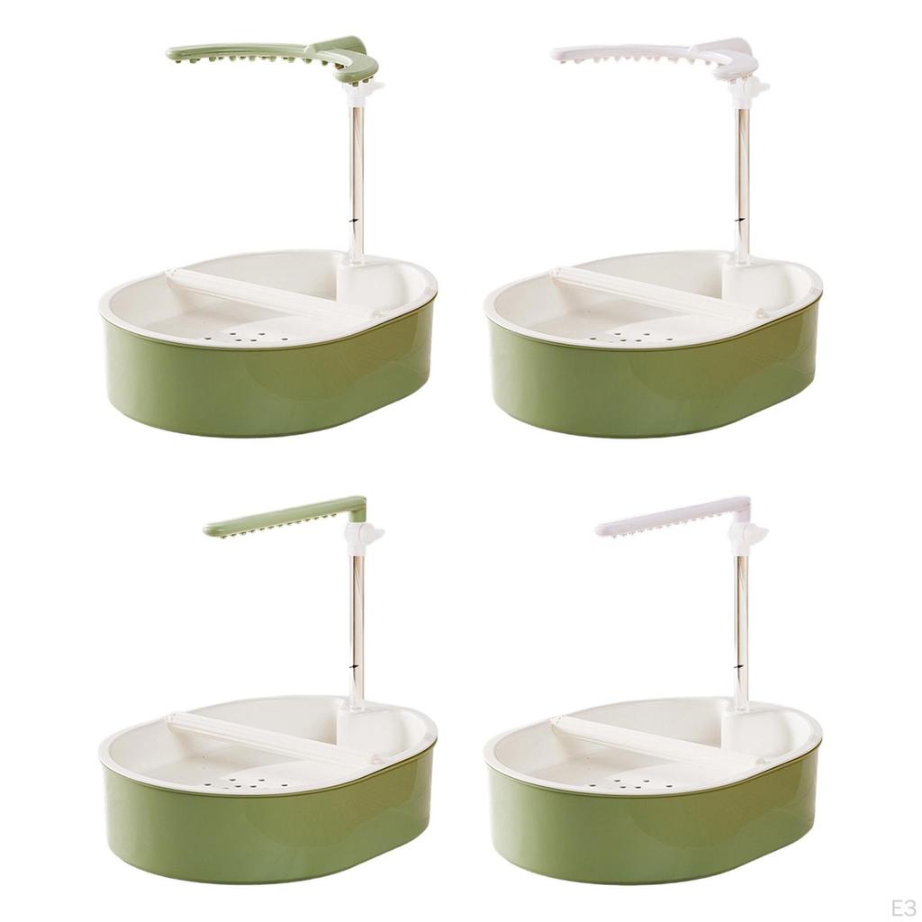 Parrot Bathtub, Automatic Bird Shower, Adjustable for Conures, Cockatiels, Lovebirds And Cockatoos.