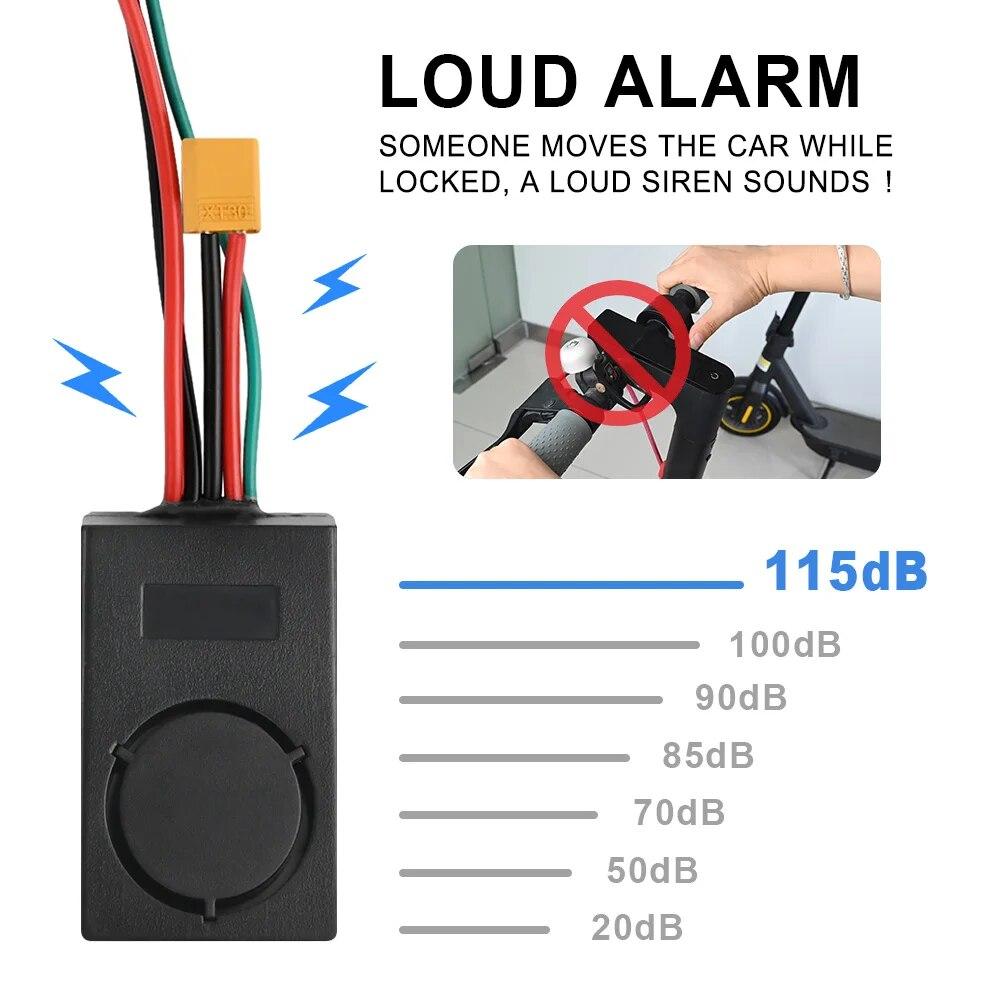 Allarme Sonoro Forte con Telecomando Antifurto Per Xiaomi M365 1s Pro Pro2 per Ninebot Max G30 G30D Scooter Elettrico Dispositivo di Ricambio