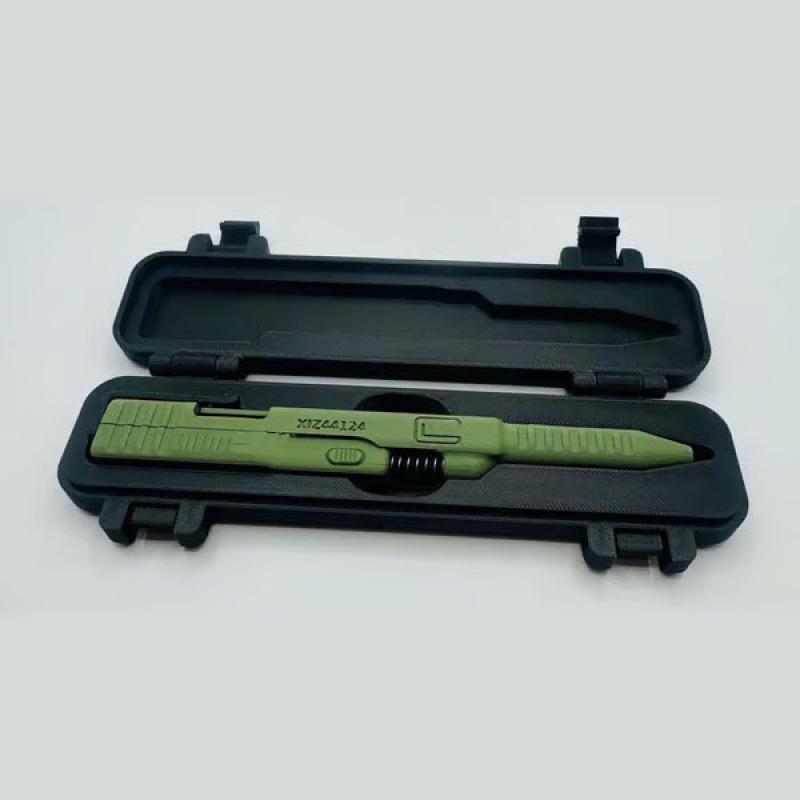 1Pcs Versatile 3D Printed Tactical Pens Edc Practical Slide-Action Ballpoint Pen Unique Creative Writing Accessories