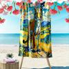 Majestic Tiger In Paradise Print Beach Towel, Quick Drying, Suitable for Travel, Outdoor Sports, Jogging, the Beach and Swimming, Gift