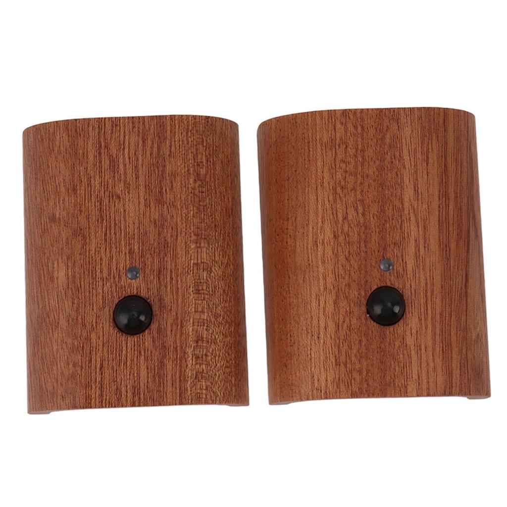 2Pcs Hallway Night Light Intelligent Linkage Wooden Motion Sensor Stairway Night Light USB