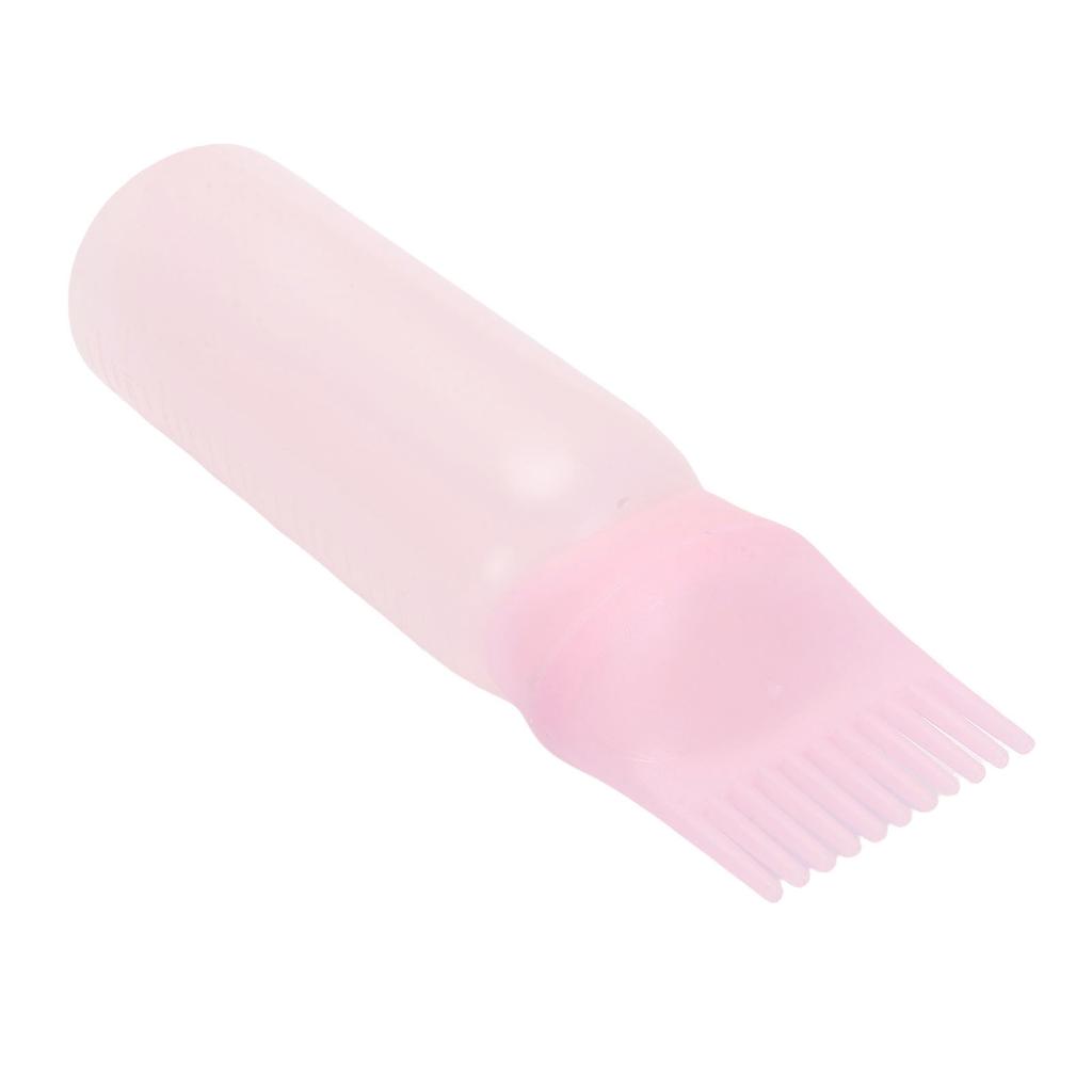 Flacone Applicatore Pettine Radici Semi Trasparente per Olio Applicatore per Tinta Capelli 160ml per Casa Salone