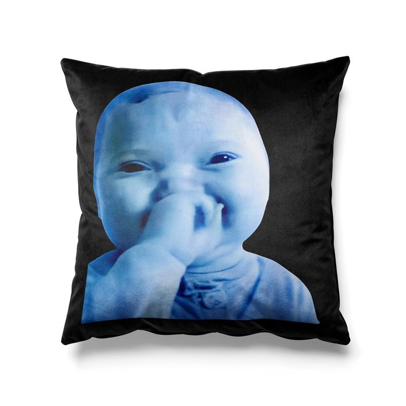 Aertemisi 18 X 18 Funny Ai Baby Laughing Meme Graphic Gen Z Square Throw Pillow Cushion Covers Cases Pillowcases 45Cm X 45Cm Peach skin 18*18(CM)-1Pcs