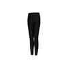 Pantalon de sport pour femme coupe slim à taille élastique couleur unie noir 2012C674-001