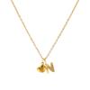 Doreen Box Gold Plated Heart Letter  Pendant  Necklace 304 Stainless Steel Chain Necklace For Women, Stylish Gift 45cm+ 5cm,1PC