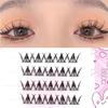 LuxeFlutter - Natural Crisscross Cluster Glue-Free False Eyelashes