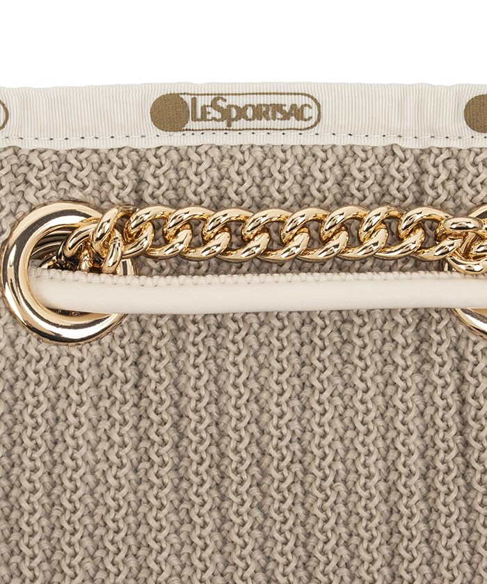 Official Tote Bag CHAIN CROCHET SM Beige Crochet [LeSportsac] BUCKET/1364 Women's