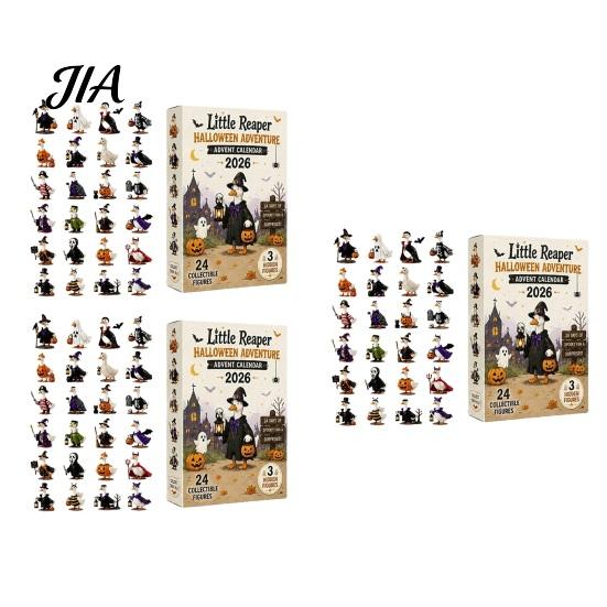 Surprise Collection Sets Halloween Horror Ducks Advent Calendar 2026, 24-Day Spooky Countdown with 24 Tabletop Figures Unique Collectible Duck