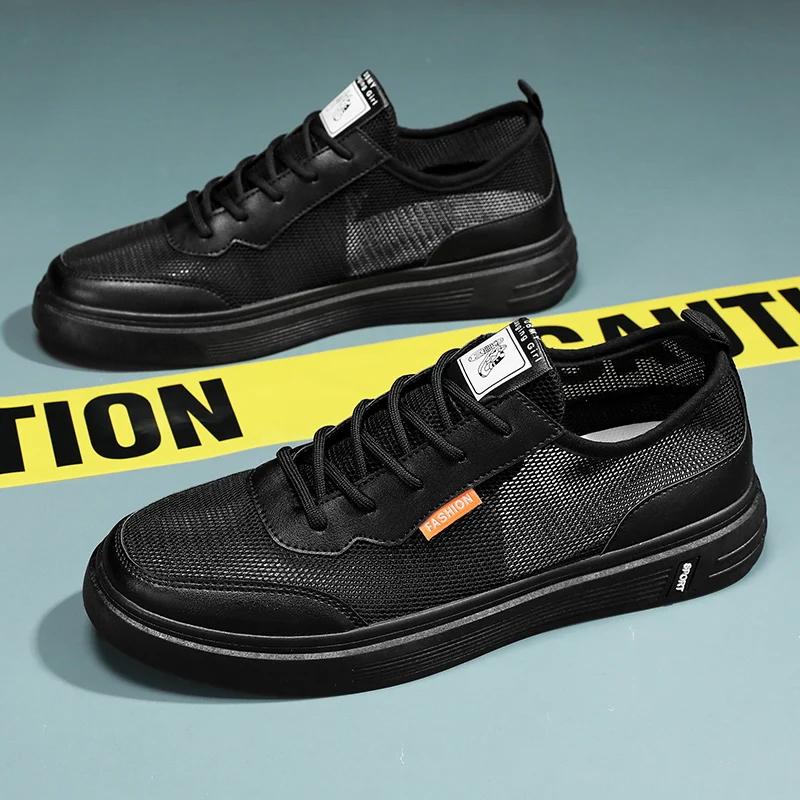 

Men Summer Sports Shoes with Lace Up Breathable Mesh Running Shoes Featuring A Hollow Out Design and Lightweight Anti Slip Sole 39