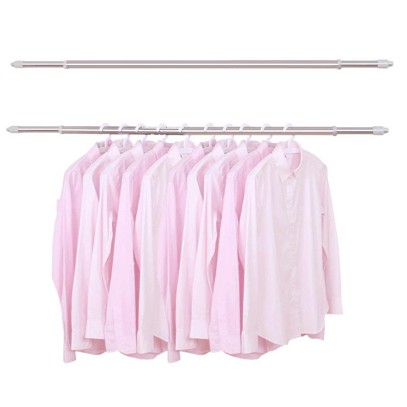 Retractable No-Drill 304 Stainless Steel Balcony Clothes Drying Rack Pole