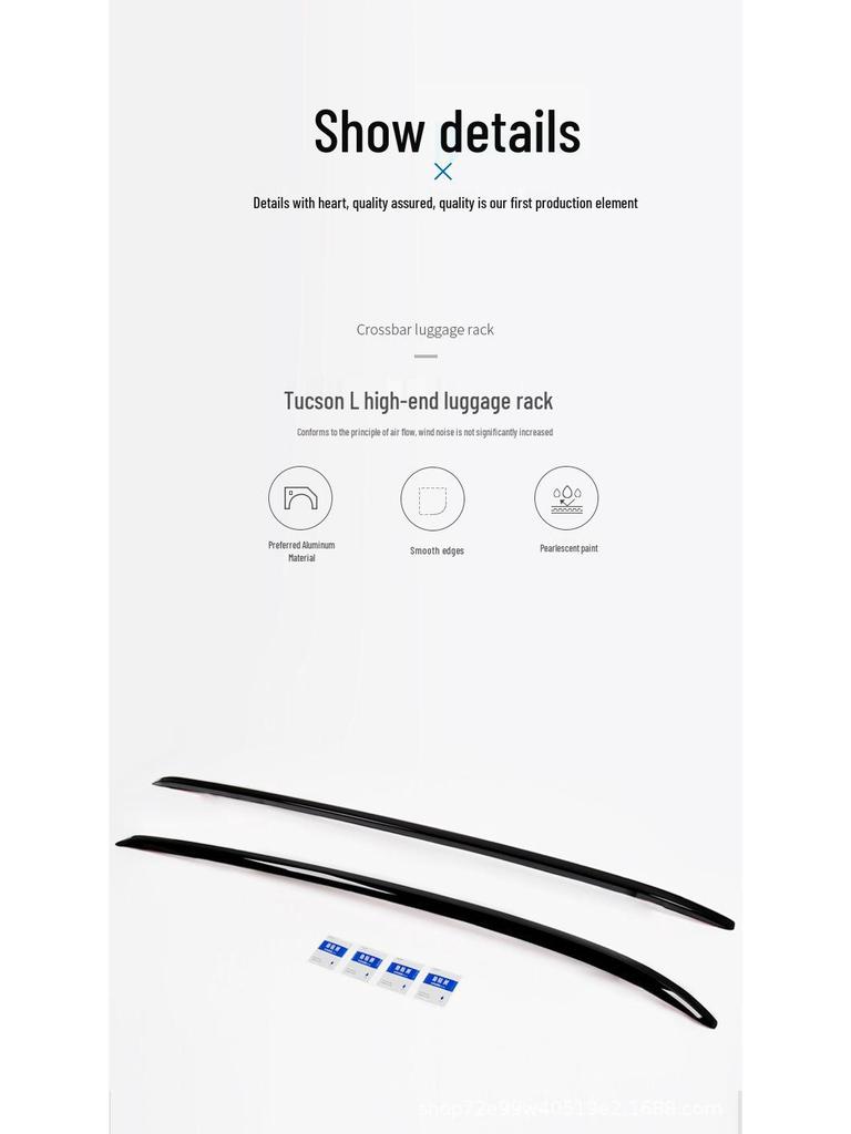 Kompatibler Dachgepäckträger für 2021 Tucson L: Schwarz-Silber-Aluminiumlegierung