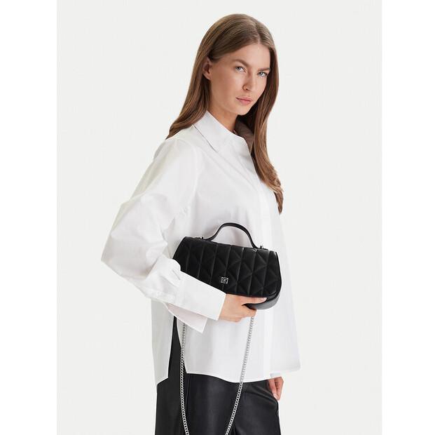 Сумка Calvin Klein Quilted Top Handle Chain Bag One Size 26980₽