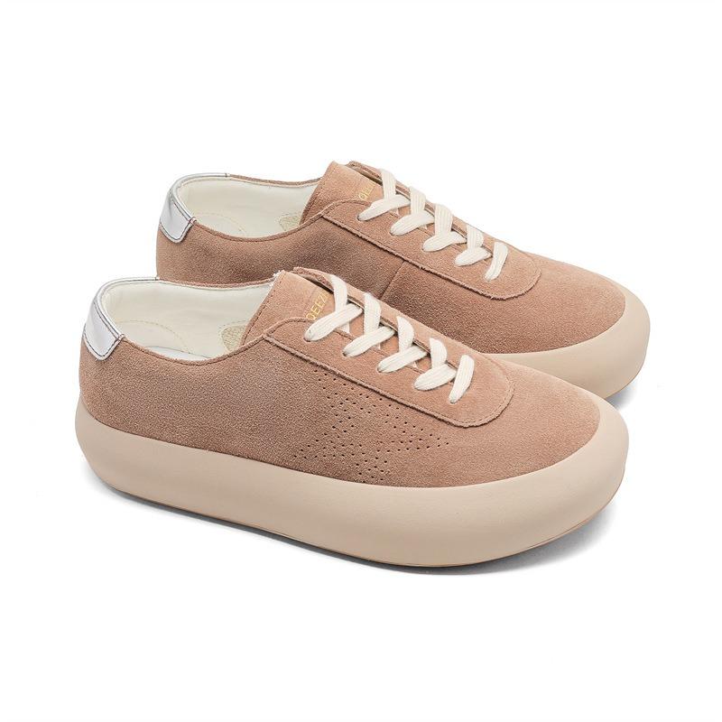 

3762 кожаные пушистые туфли для мужчин и женщин для пар на толстой подошве с увеличением роста национальный тренд звезды нишевая обувь дофаминовые туфли с большой головой 36