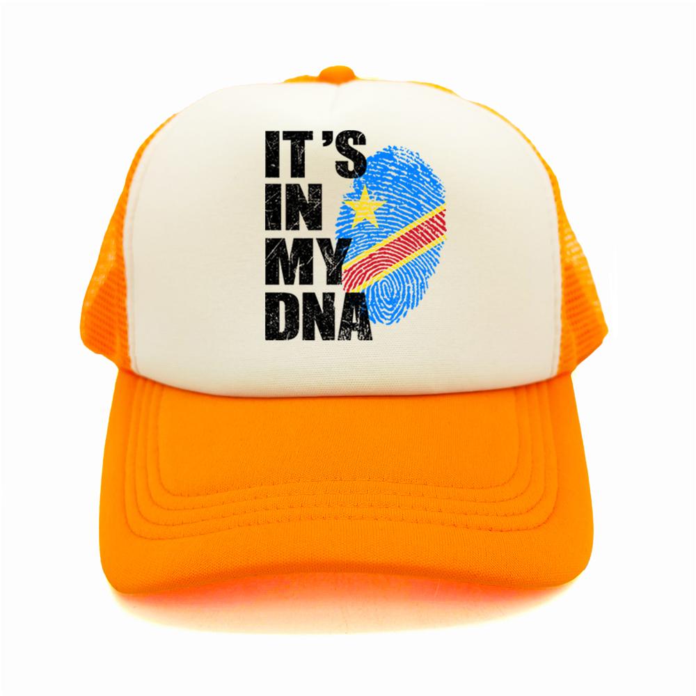 Democratic Congo Flag Trucker Hat Adjustable Mesh Baseball Cap Patriotic Congo Casual Sun Hats for Unisex Women