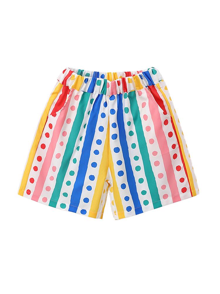 Girls` Polka Dot Cheerleading Dress for