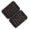 40pcs Fly Fishing Flies Kit with Waterproof Box Conspicuous Colours Hand Knitting Stainless Steel Fly Fishing Lure for