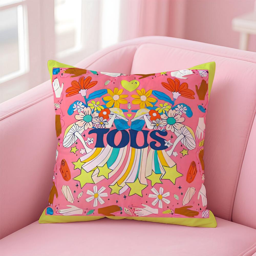 CRAFTED WITLOVE T-tousS Cushion Cover Comfortable Reversible Pillow Cover Ideal for Car Sofa Bedroom & Beyond