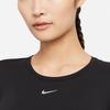 Nike T Shirts Women's Black Crew Neck Moderate Straight Fit DD0589-010