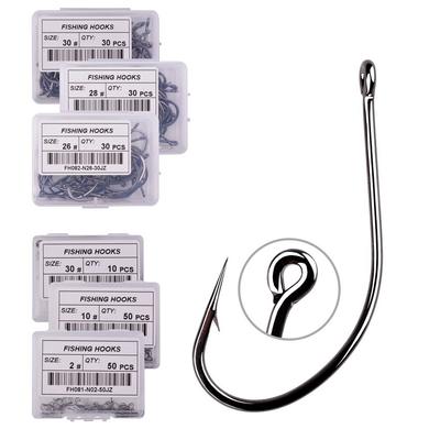 2#-30# Kvalitní rybářské háčky s otvory