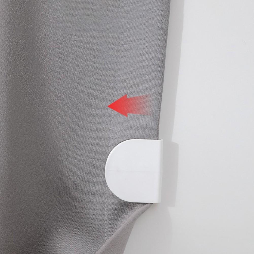 4pcs Shower Curtain Clips No Punching Waterproof For Household Bathroom