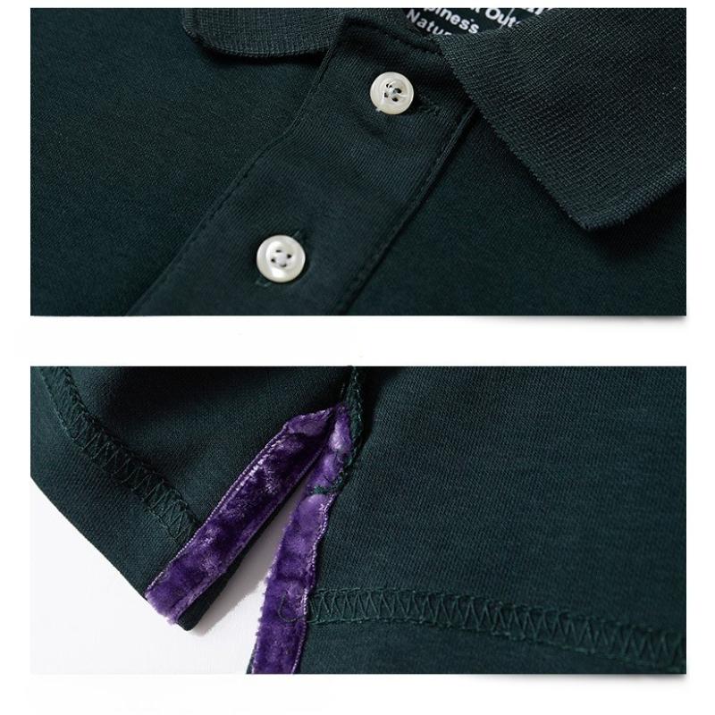Polo da uomo a maniche lunghe Casual da lavoro Pullover Traspiranti Leggere Camicie da golf Vestibilità comoda Camicia a maniche lunghe con bottoni e colletto per uomo