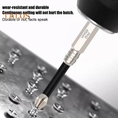 6Pcs Screwdriver Drill Bits with Anti-Rust Coating 60HRC High Hardness Widely Used Strong Magnetic Anti-Slip Drill Bit Set