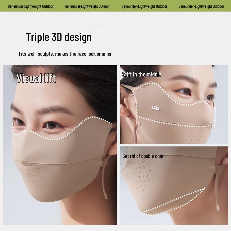 Beneunder UV Protection Sun Mask