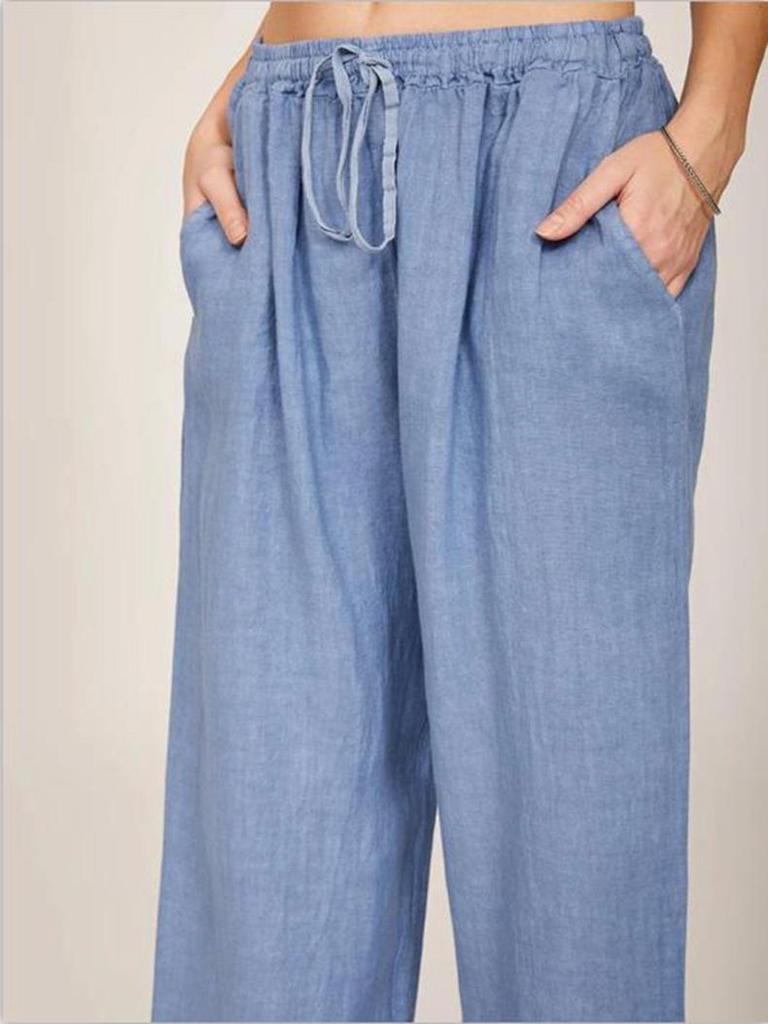 2025 Women's Plus Size Loose Cotton & Linen Casual Long Pants