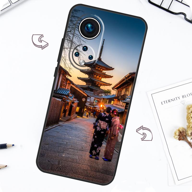 Japanese Temple Kyoto Case For Honor Magic 7 Pro 5 6 Lite Honor 200 Pro 50 70 90 X8b X9a X8a X8 X9 X9c X9b Cover