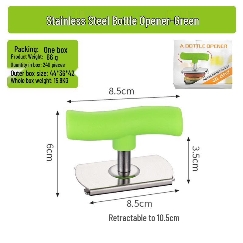 Multi-functional Non-slip Stainless Steel Bottle and Can Opener