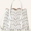 New Cowhide Leather High-end Hollow Vegetable Basket Bucket Bag Tote Bag One Shoulder Crossbody Handbag Women