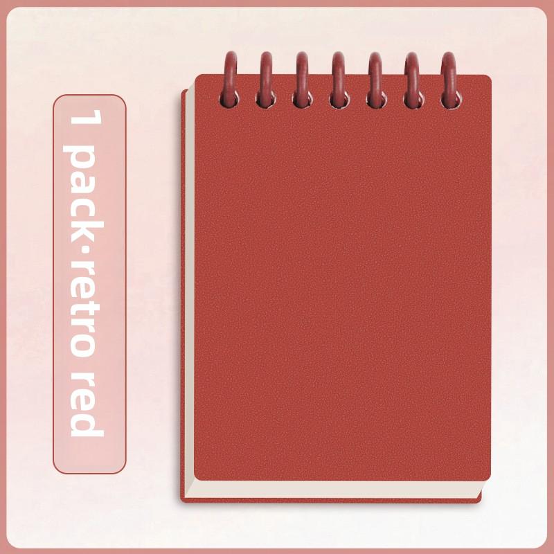 

Карманный блокнот A7 Тактические всепогодные карманные блокноты с разлинованными страницами, блокнот на спирали, мини-блокнот для заметок 1PCS красный