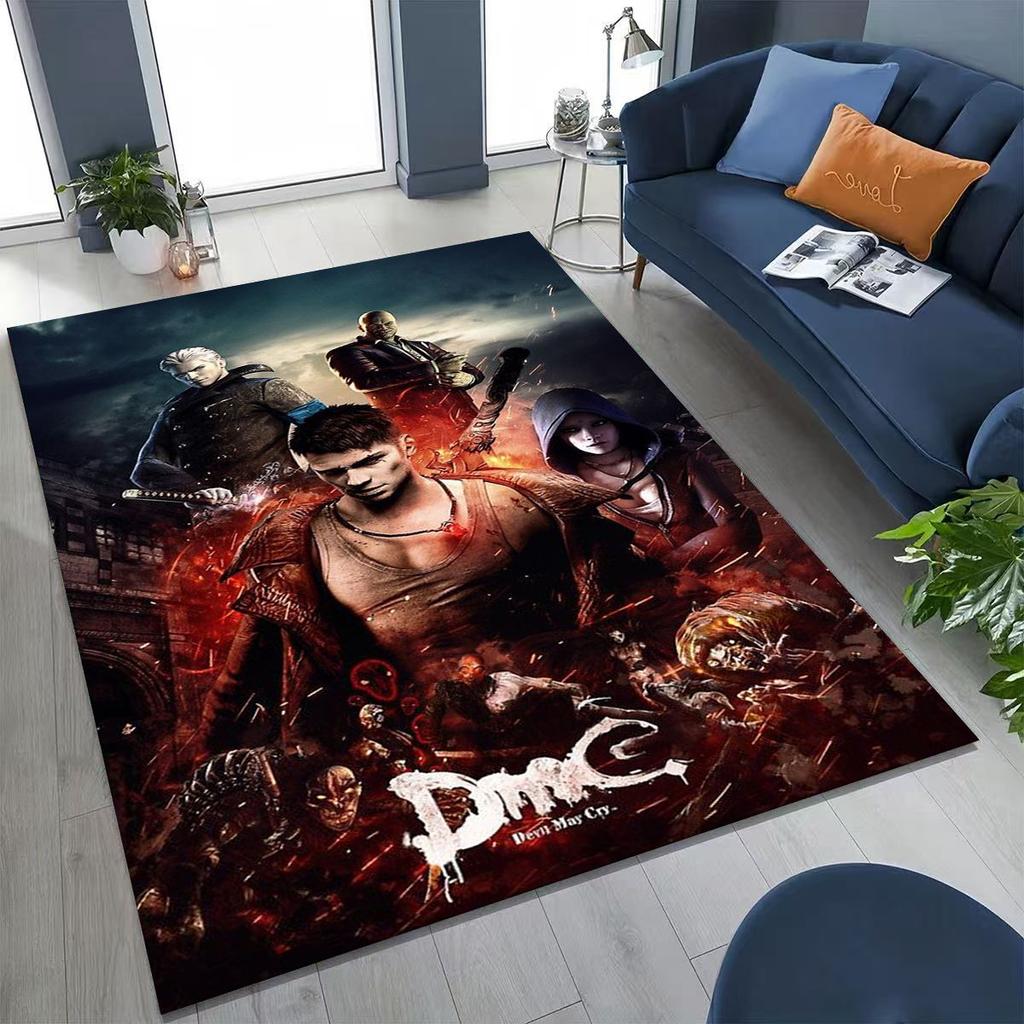 3D D-Devil May Cry DMC Games Vergil Dante Tapijt voor Slaapkamer Woonkamer Bank Huis Deurmat Decor, Groot Kinderspeel Antislip Vloermat