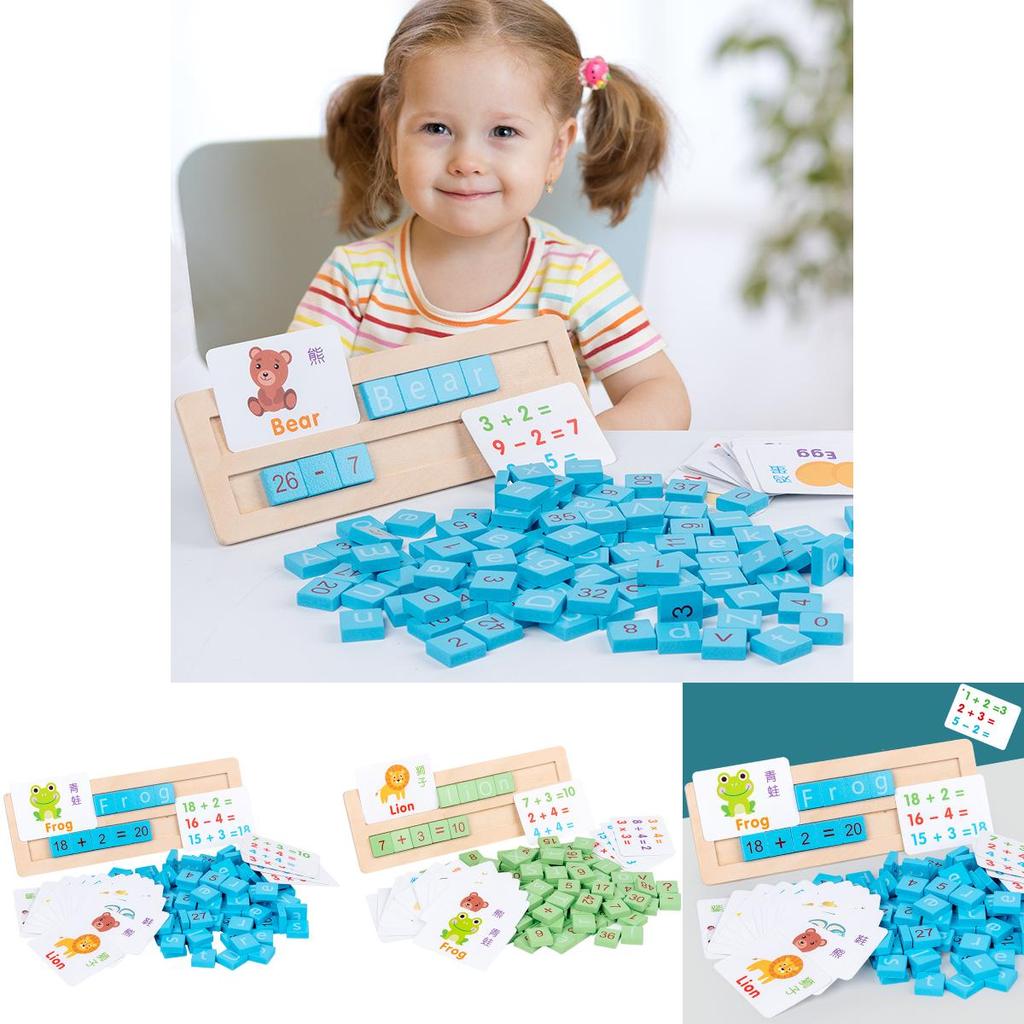 Wooden Alphabet And Number Learning Blocks Educational Toy For Preschool Kids
