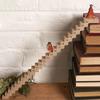 Countdown To Christmas Calendar Creative Wooden Stairs Climbing Santa Claus Travel Christmas Advent Calendar For Home Decoration